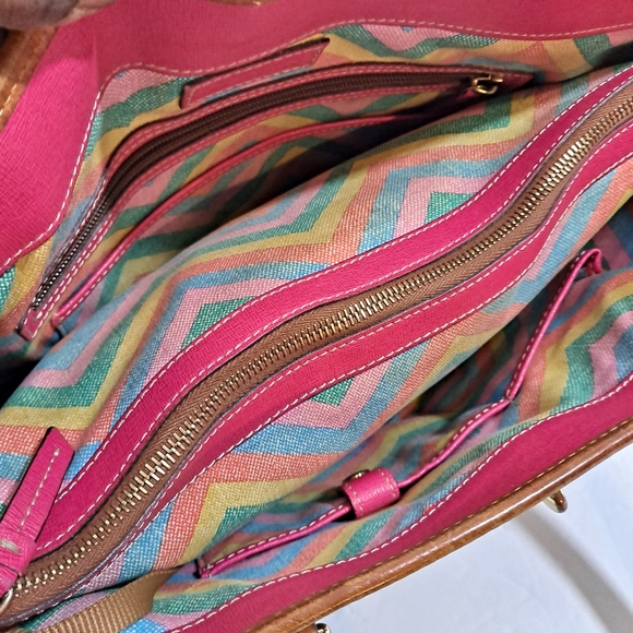 Dooney & Bourke Dover Large Tote Bag Red Pebble Grain - Picture 4 of 16